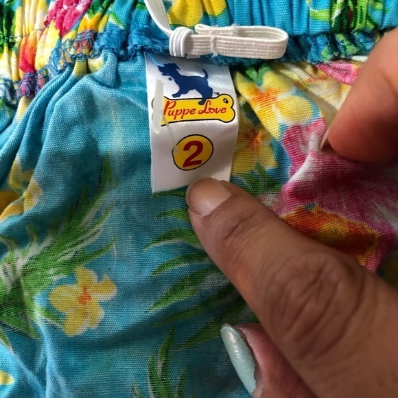 Puppe love Hawaiian short floral print size:2 - Picture 11 of 11